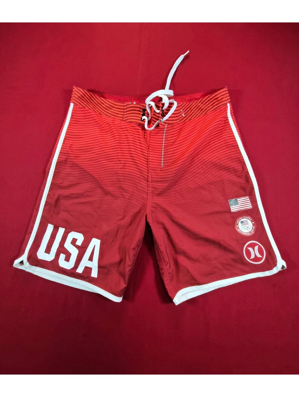 Hurley USA Red Board Shorts
